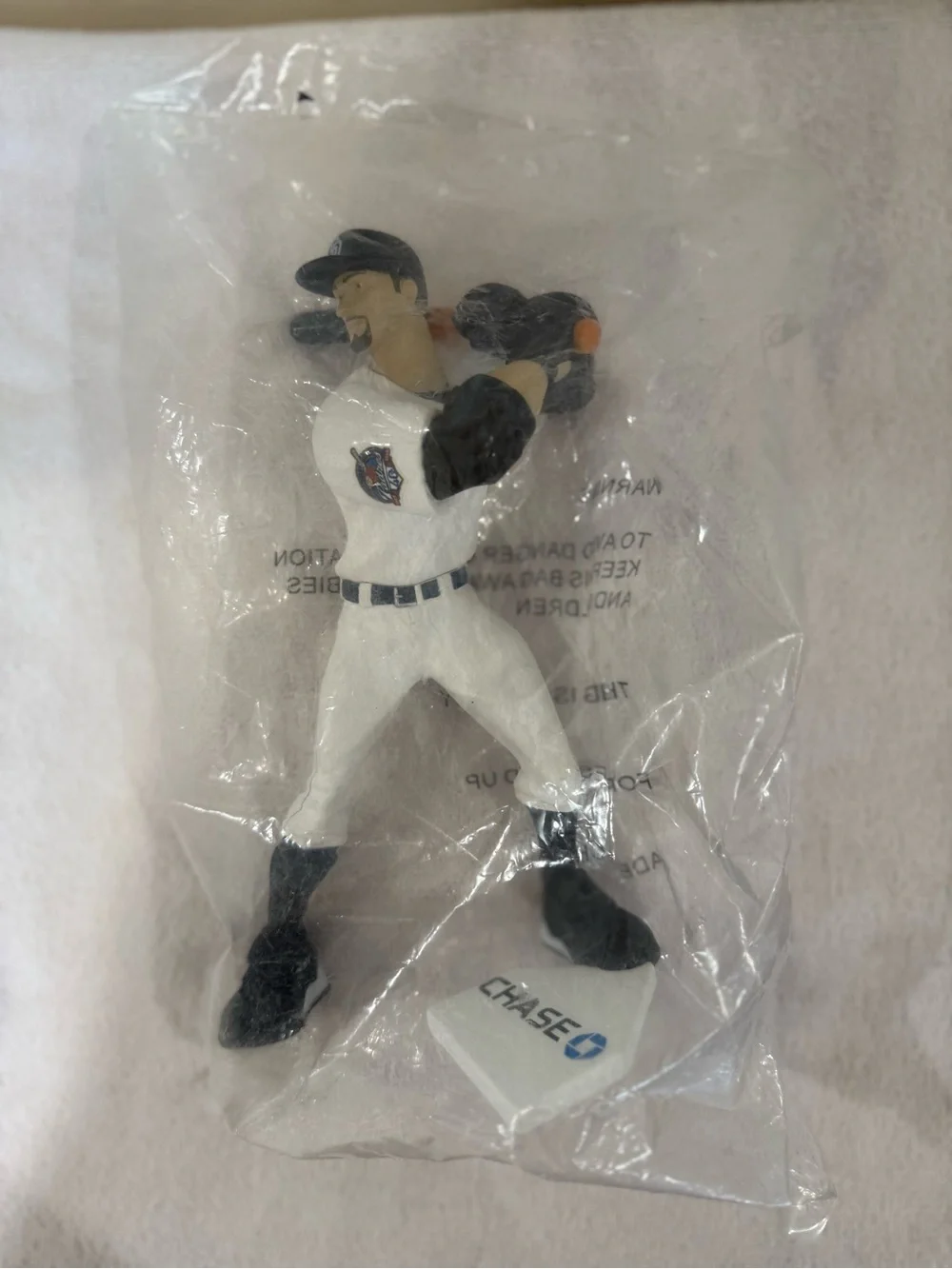 Baseball 2009 Adrian Gonzalez Batter Decorative Figurine in White and Black